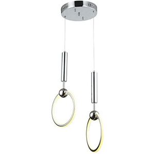 Homemania hanglamp, 100% metaal, chroom