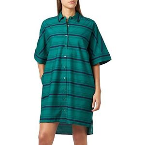 United Colors of Benetton dames jurk, Donkergroen gestreept blauw 66 karaat, L