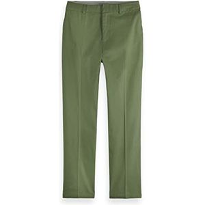 Scotch & Soda Dames Abott-Mid Rise Tapered Chino in Organic Cotton Broek, Army 0115, 27W / 32L