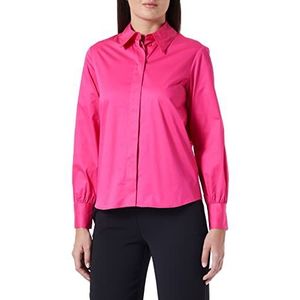 Seidensticker Damesblouse - modieuze blouse - regular fit - getailleerd - stretch - hemd blouse kraag - gemakkelijk te strijken - lange mouwen, roze, 42