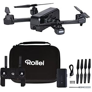 Rollei Fly 100 Combo drone, WiFiLiveBild overdracht, 6-assige gyroscoop, luchtdruksensor, FullHD-camera, lange vliegtijd, innovatieve gebarenbediening, eenvoudige bediening via afstandsbediening,