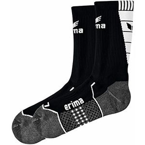 Erima uniseks-volwassene Functionele Trainings sokken (318609), zwart/wit, 3