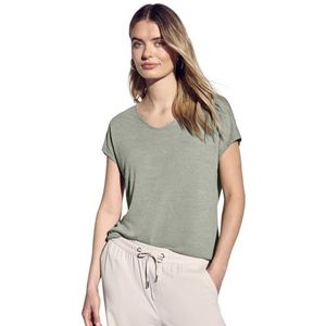 Street One - Dames Shirt - Groen - Linnenlook