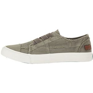 Blowfish Malibu Obst Sneaker voor dames, Staal Grijs Kleur Gewassen Canvas, 37 EU