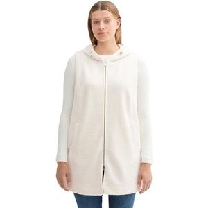 TOM TAILOR Plussize sweatshirt voor dames, 10315 - Whisper White, 46 grote maten