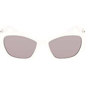 KARL LAGERFELD Dames KL6086S zonnebril, wit, één maat, Kleur: wit, one size