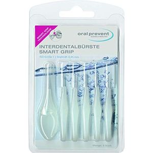 Oral Prevent Interdentale borstels Smart Grip 0,45 mm wit, per stuk verpakt (1 x 6 stuks)