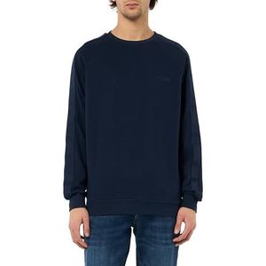 HUGO Sweatshirt met tonal logo, Dark Blue405, XS