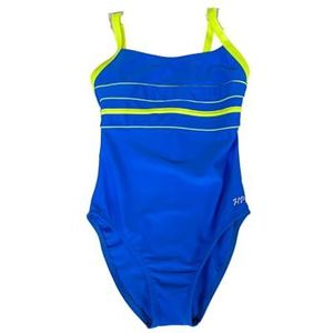 Haute pression Bicolor eendelig badpak voor meisjes, Blauw, 14 Jaren