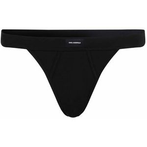 Karl Lagerfeld - Slip - Zwart/Wit - Mid Waist - Lyocell