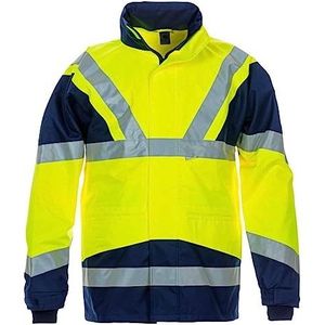 Hydrowear 052030O Pluto Parka Buitenjas, 100% Polyester, 4X-Large Mate, Geel/Navy