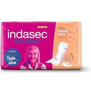 Indasec Discreet Maxi, 6 zakken (90 stuks)