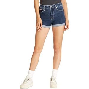 CK JEANS Dames MID RISE SHORT J20J225160, Denim (Denim Dark), 24W, Denim (Denim Dark), 24W