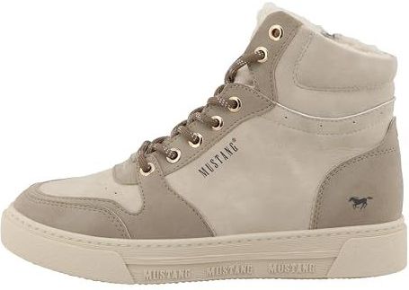 MUSTANG - Veterlaarsjes - Beige / Donkerbeige - Imitatieleder
