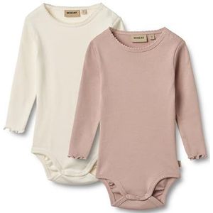 Wheat Set van 2 rompertjes met lange mouwen, 2 stuks