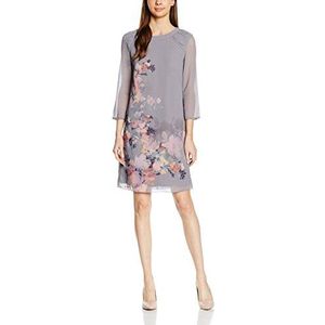 Little Mistress Dames Grey Floral Print Shift Jurk