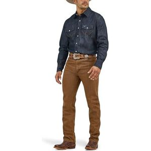 Wrangler Men's Big-Tall Big & Tall Long Sleeve Denim Workshirt, Denim, 2X/Tall