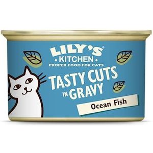 Lily's Kitchen Tasty Cuts – lekkere stukjes vis – vochtig kattenvoer 24 x 85 g