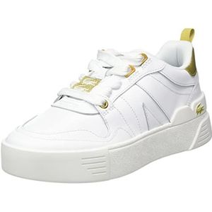 Lacoste 45CFA0032, Court Sneakers voor dames, WHT/GLD, 40 EU, Wht Gld, 40 EU