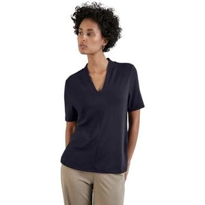 T-shirt met V-hals, Night Sky Blue, 36