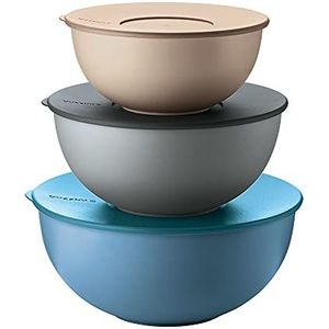 Fratelli Guzzini Guzzini - Kitchen Active Design, set van 3 containers met deksel, Ø28 x h13,8 cm, assorti