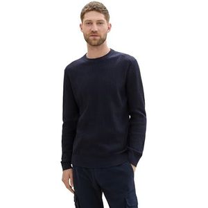 TOM TAILOR heren trui, 13160 - Knitted Navy Melange, XXL