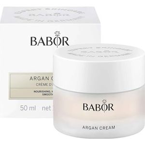 BABOR CLASSICS Argan Cream, Rijke gezichtscrème voor de droge huid, Met arganolie en vitamine E, Veganistische formule, Zonder alcohol, 50 ml