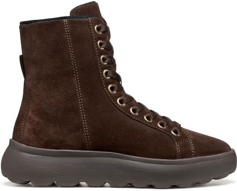 Geox - Spherica EC4.1 - Suède Veterschoenen - Donkerbruin - Dames