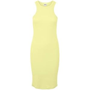 Noisy May Dames Nmmaya S/L Halter Neck Dress (Pack van 4), Bleke Lime Yellow, XS