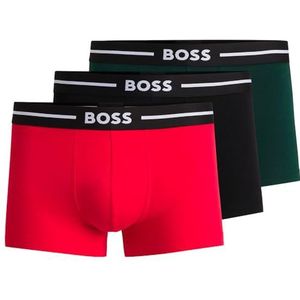 HUGO BOSS - Bold - Boxershorts - Zwart - Rood - Groen - 3-pack