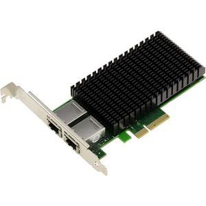 KALEA-INFORMATIQUE - PCIe x4 Netwerkcontrollerkaart - 2 Poorten 10 Gigabit Ethernet RJ45 - Intel X550 10G Chipset