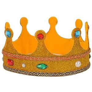 Dress Up America Koning Kroon voor volwassenen, lage koningskroon