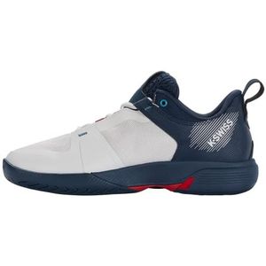 K-Swiss Ultrashot Team Tennis Shoe voor heren, Blanc De Blanc Blue Opal Lollipop, 46 EU