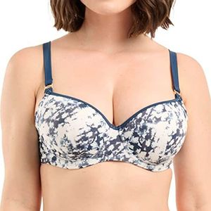 Sans Complexe All in The Details Badpak, met beugels, Tie & Dye Navy, 90E voor dames, Tie & Dye Navy, 75E