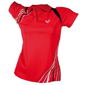 VICTOR Dames Polo 6341, rood, M, 634/5/6