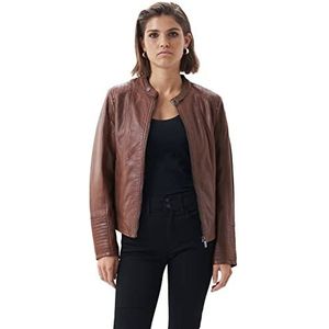 Salsa leren jas, beige, XS