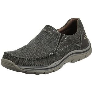 Skechers Verwacht Avillo Mocassin voor heren, donkerbruin, 48.5 EU