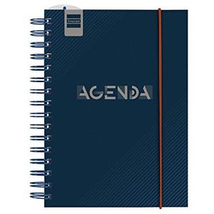 Finocam Agenda 2021 2022, weekoverzicht, verticaal, september 2021, augustus 2022, 12 maanden, 4. 155 x 215, Instituut Blue, Spaans