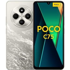 POCO C75 - Android-smartphone - Gold - 8GB RAM - 256GB Opslag - 6,88 inch Display - 50MP AI Dual-camera - 5160mAh Batterij