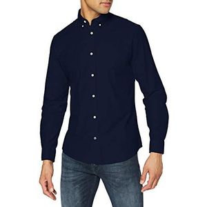 JACK & JONES heren overhemd oxford, Navy Blazer/Fit: slim fit, L