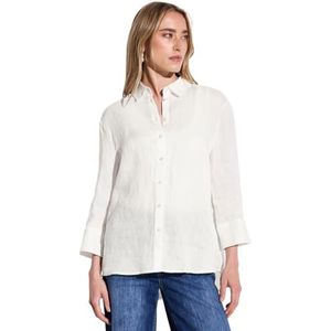 Blouse - Zomer - Lichtgewicht - Linnen - 3/4 Mouwen - Afgeronde Zoom