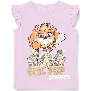 Bestseller A/S NMFMELISA PAWPATROL SS TOP CPLG T-shirt, Orchid Bloom, 86, Orchid Bloom, 86 cm