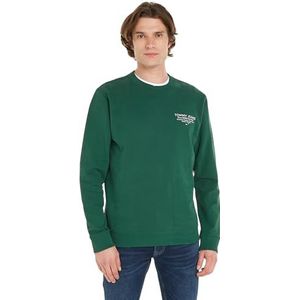 Tommy Jeans TJM Reg Essential Graphic Crew Sweatshirts voor heren, Hof Groen, XL