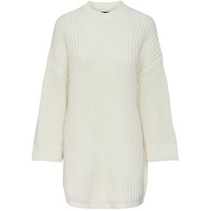 PIECES PCJANNI LS ronde hals lang gebreid MM, cloud dancer, M