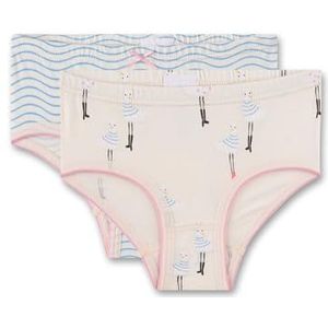 Sanetta Meisjes 336476 dubbelpak hipslip, transparant roze, 92