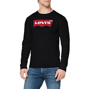 Levi's Long-Sleeve Standard Graphic Tee T-shirt Mannen, Stonewashed Black, XS