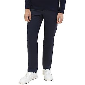 TOM TAILOR Travis Regular Fit Chino broek voor heren, van katoen, 34439-Navy Zig Zag Minimal, 32W / 34L