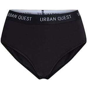 URBAN QUEST Dames 3-pack Maxi Bamboo Brief Black Underwear, M