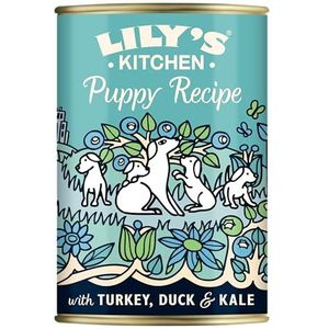 Lily's Kitchen Puppyrecept met nat hondenvoer uit Turkije (6 x 400 g)