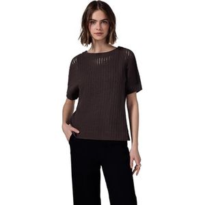 STREET ONE STUDIO Structuurshirt, Plummy Brown, 40
